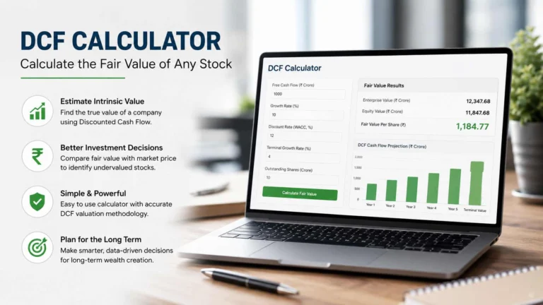 DCF Calculator – Calculate the Fair Value of a Stock Using Discounted Cash Flow